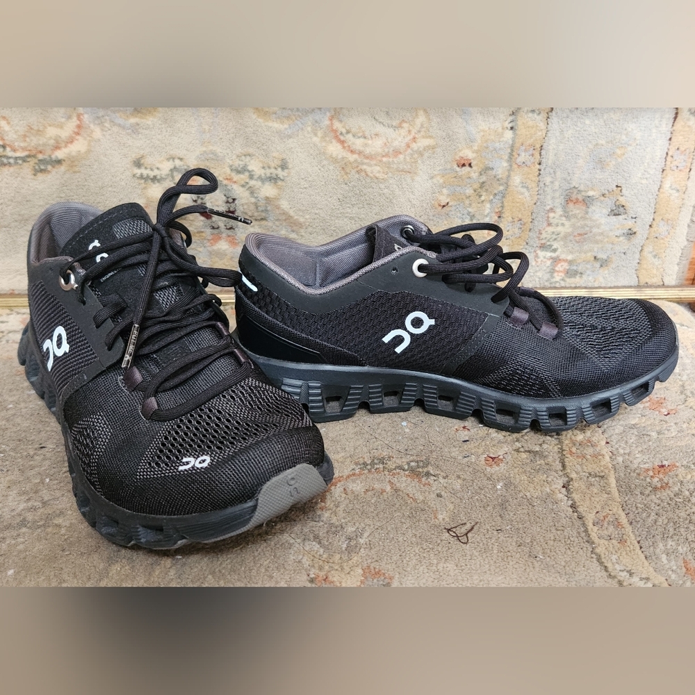 On Running Charcoal and Black Athletic Shoes